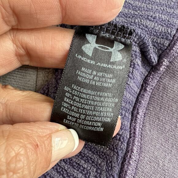 Under Armour Storm ColdGear Infrared Shield Hooded Jacket Womens Small Purple - Picture 12 of 14